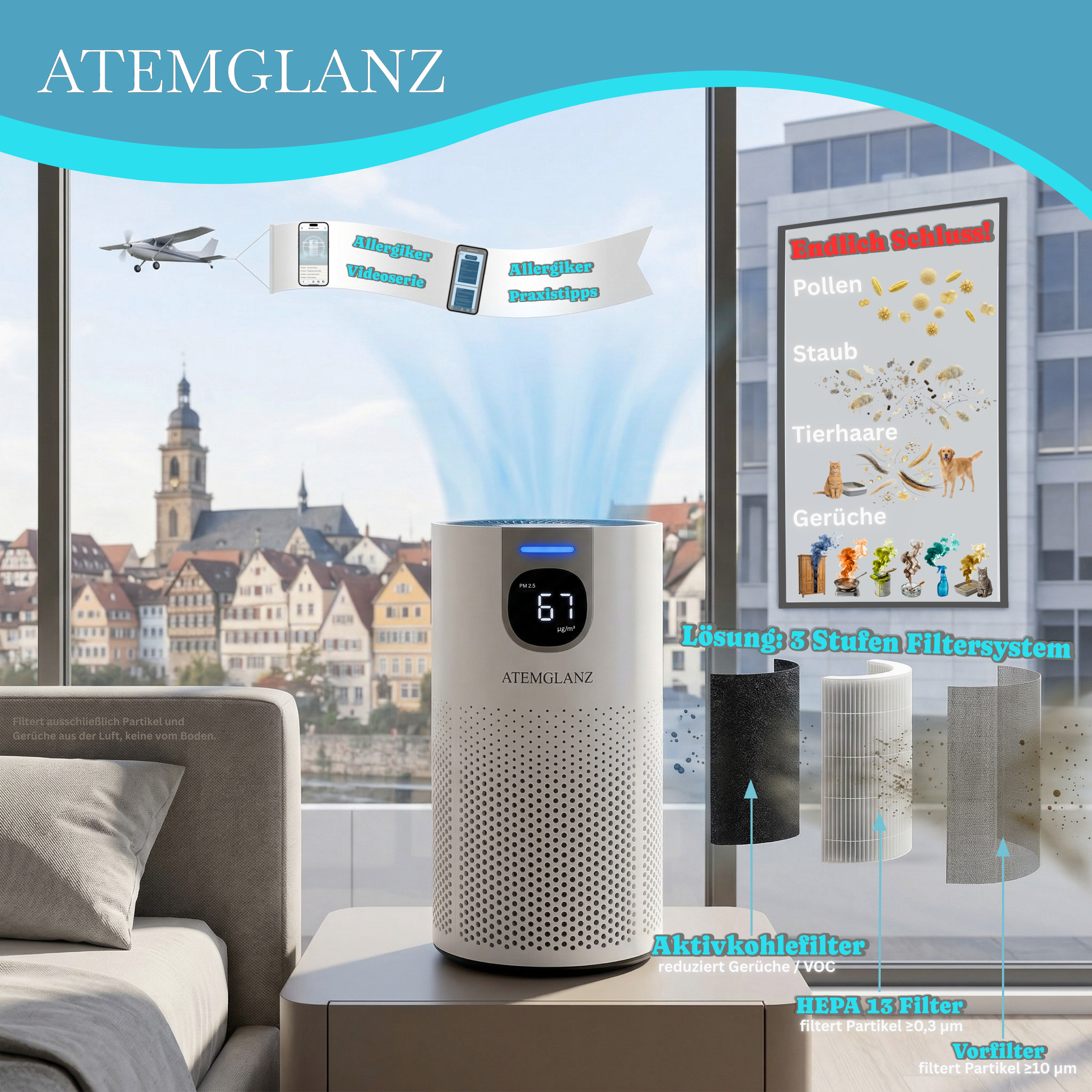 Atemglanz Pura Luftreiniger