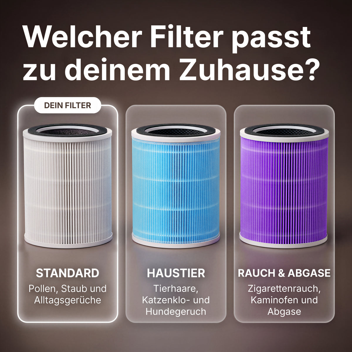 Welcher Filter passt zu deinem Zuhause